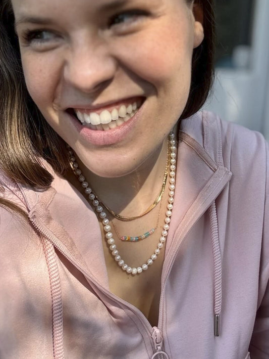 Hand Knotted Freshwater Pearl Necklace