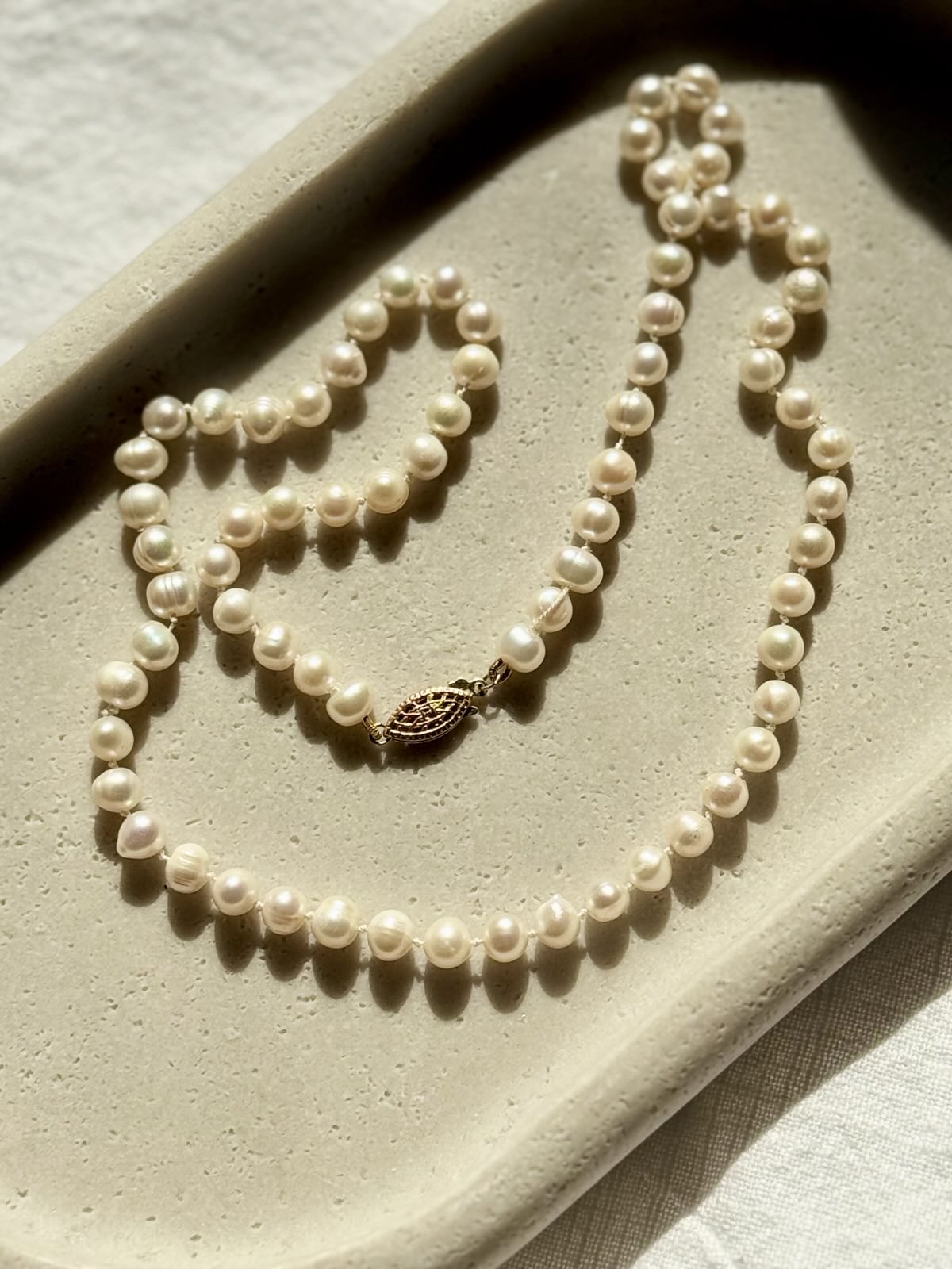 Hand Knotted Freshwater Pearl Necklace
