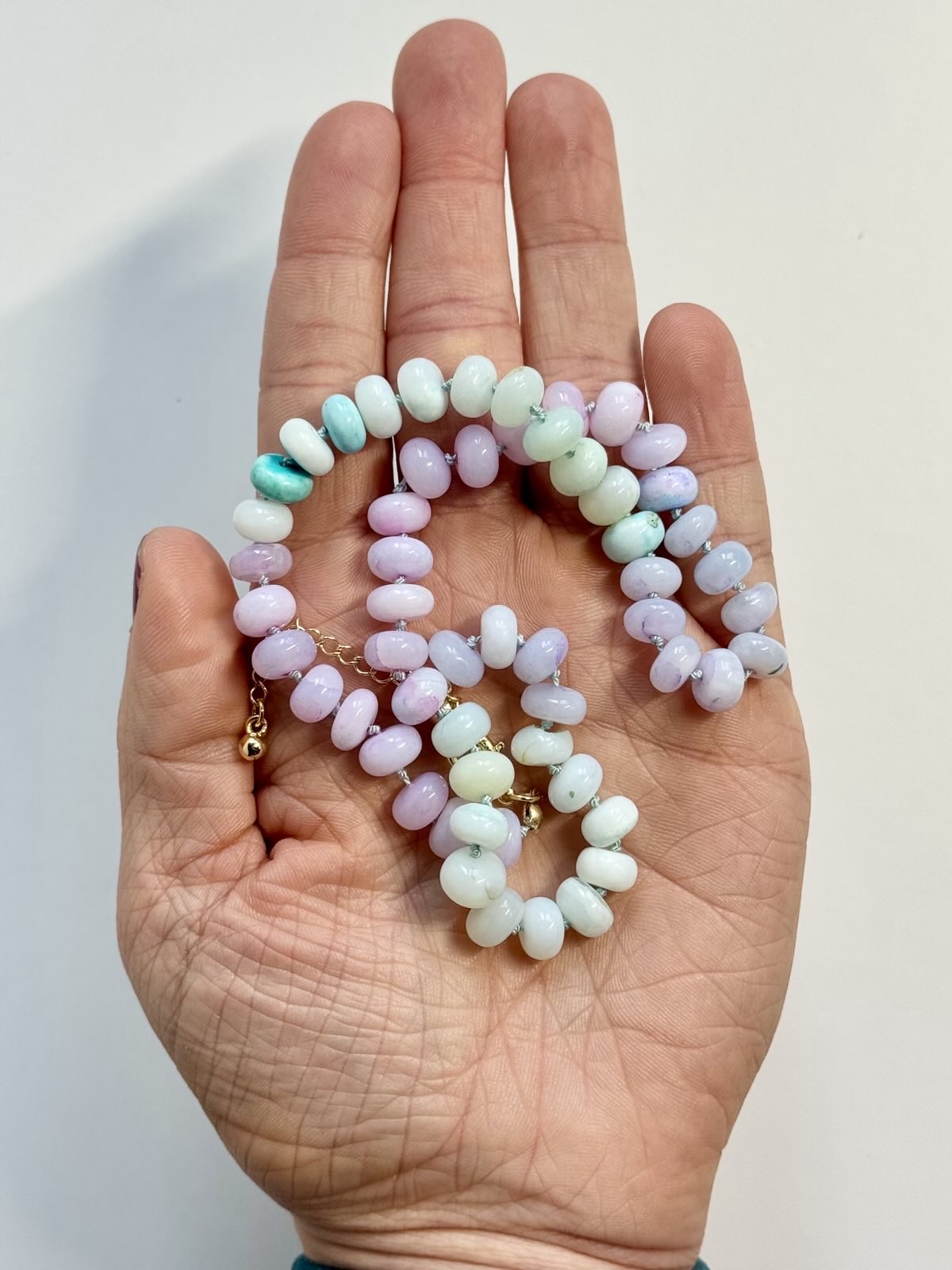 Forbidden Candy Necklace | Peruvian Opal Anniversary Colors