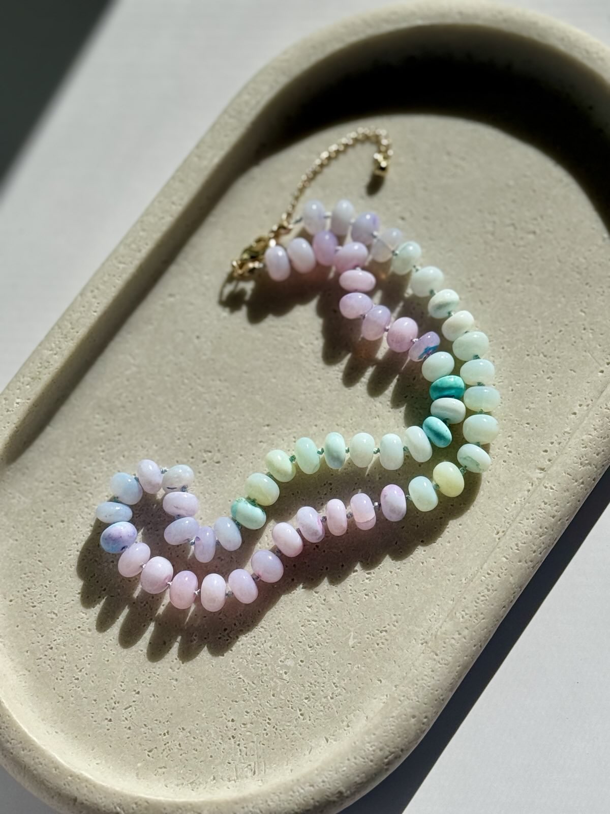 Forbidden Candy Necklace | Peruvian Opal Anniversary Colors