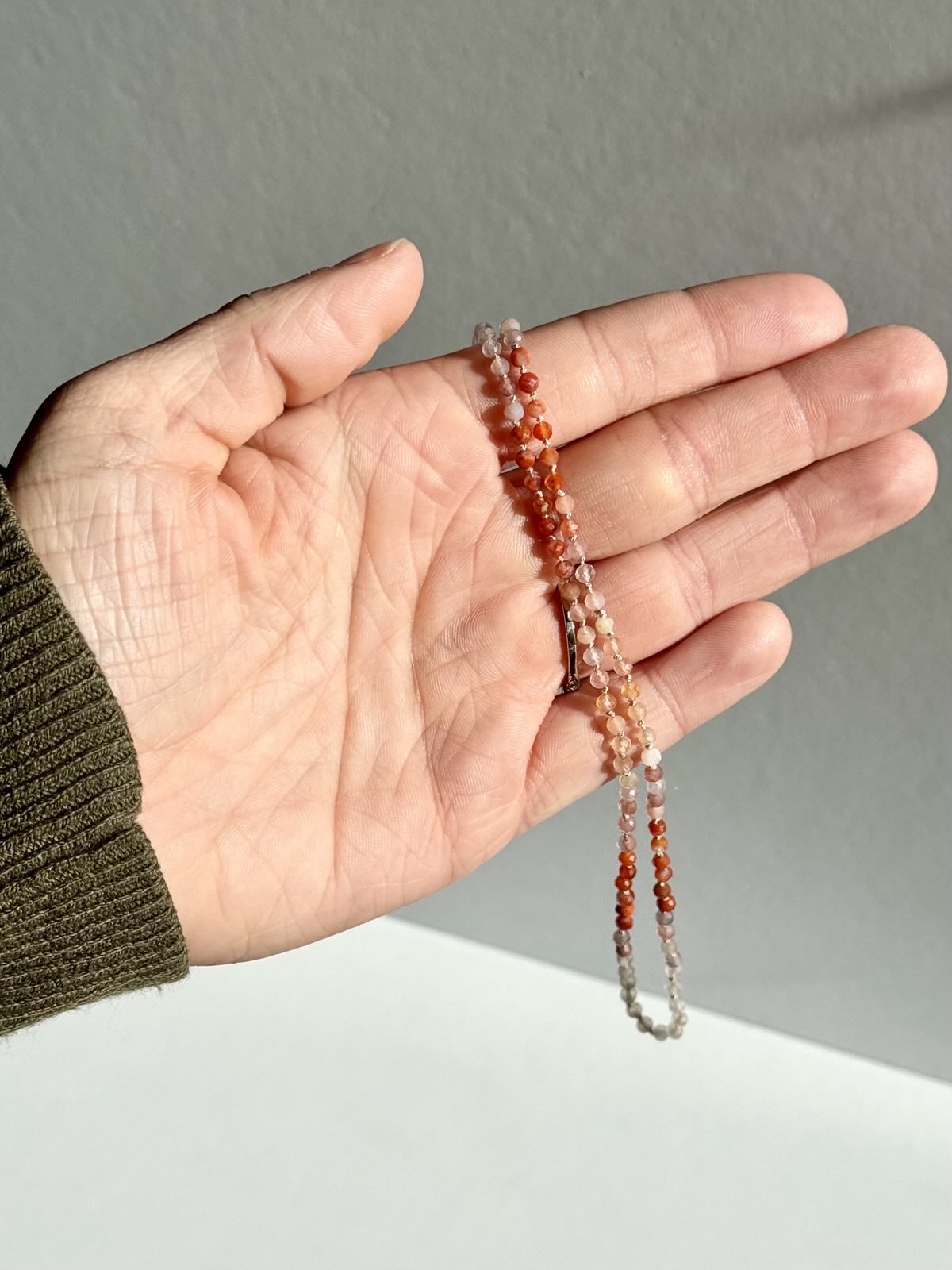 Carnelian & Quartz Necklace