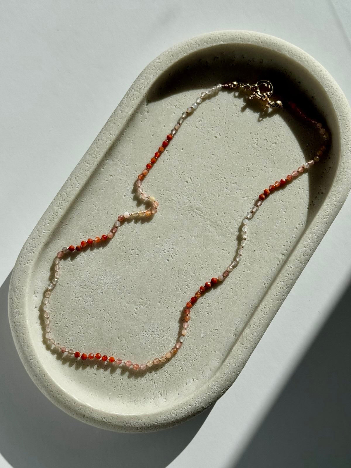 Carnelian & Quartz Necklace