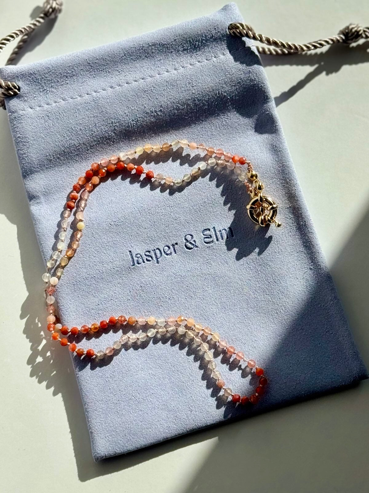 Carnelian & Quartz Necklace