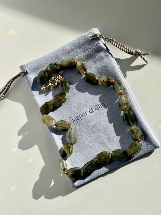 Labradorite Knotted Necklace | The Art Museum Collection