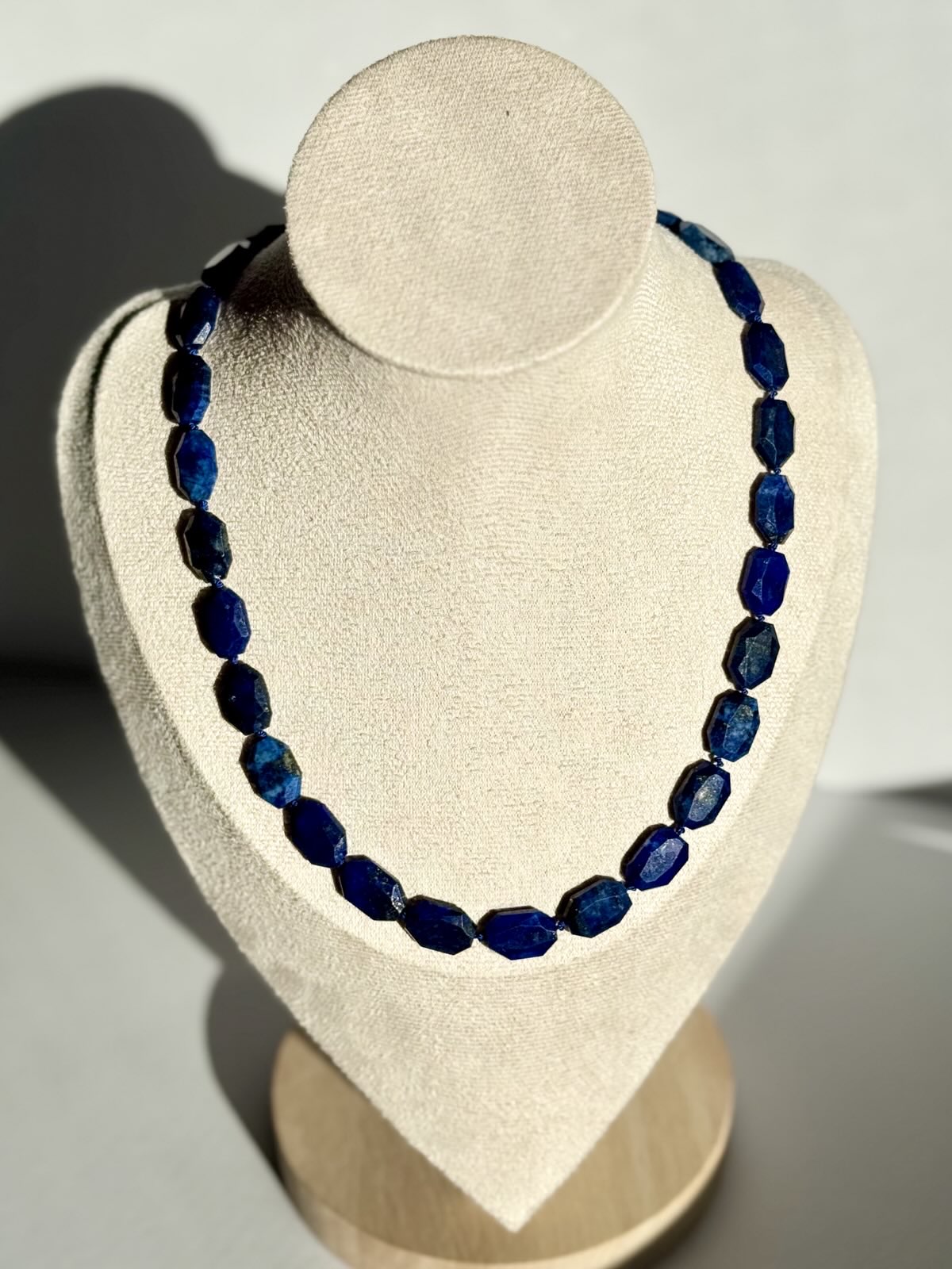 Lapis Lazuli Knotted Necklace & Earring Set | The Art Museum Collection
