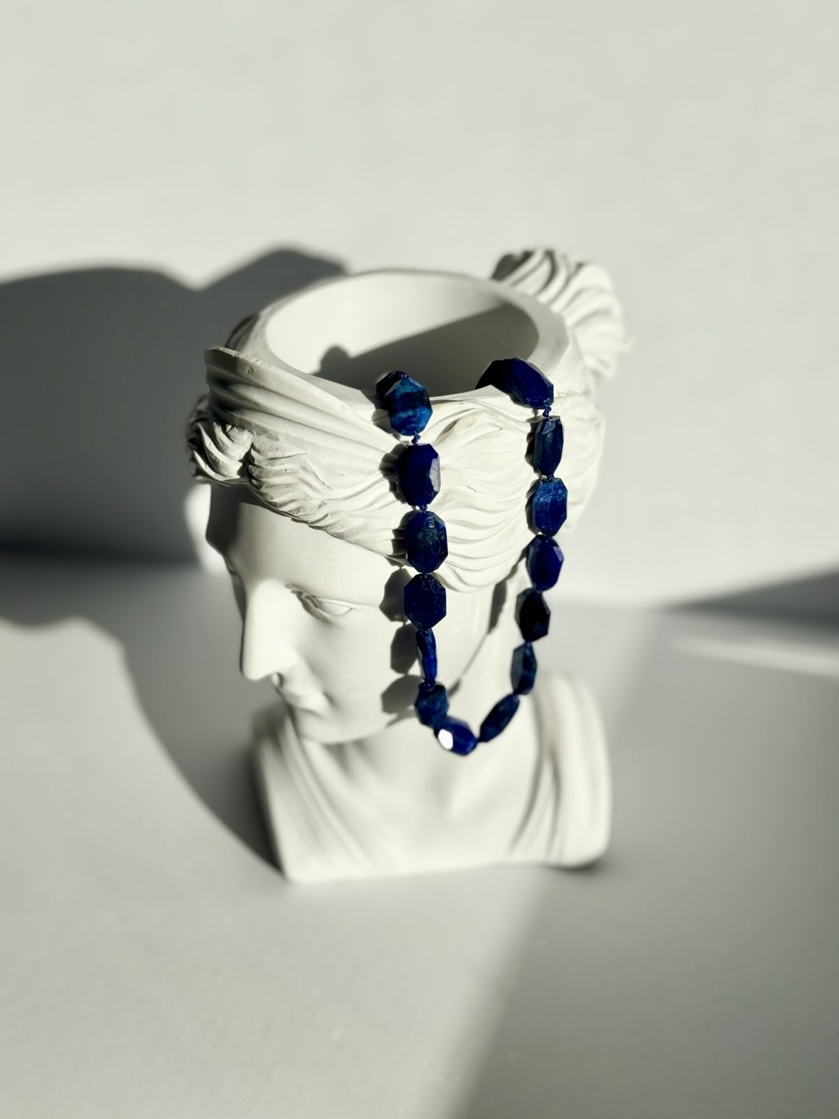 Lapis Lazuli Knotted Necklace & Earring Set | The Art Museum Collection