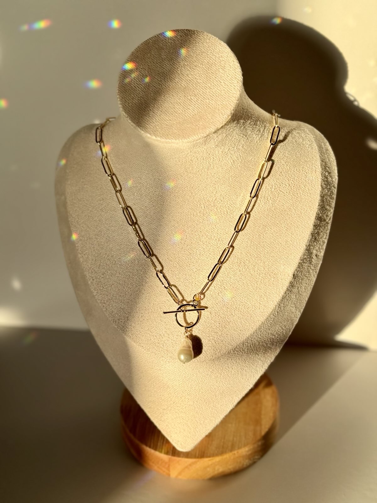 Freshwater Pearl Toggle Necklace