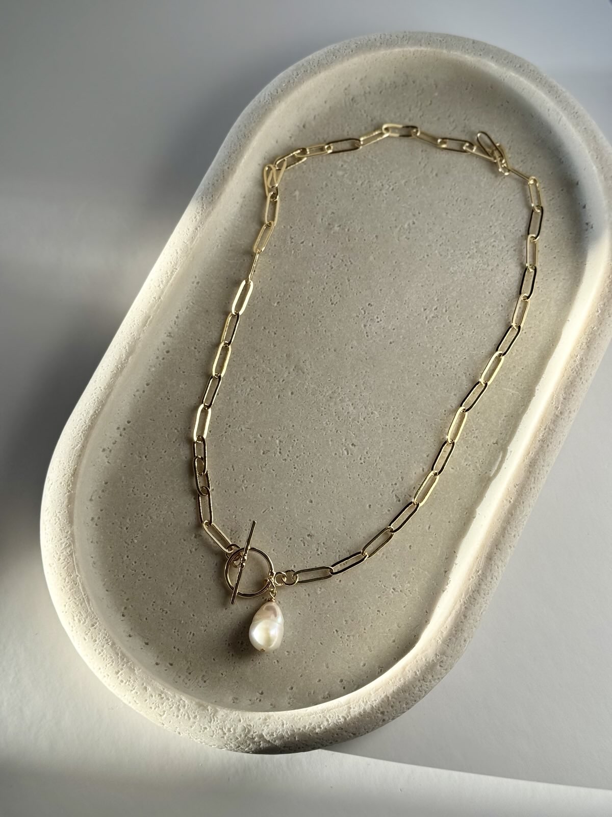 Freshwater Pearl Toggle Necklace