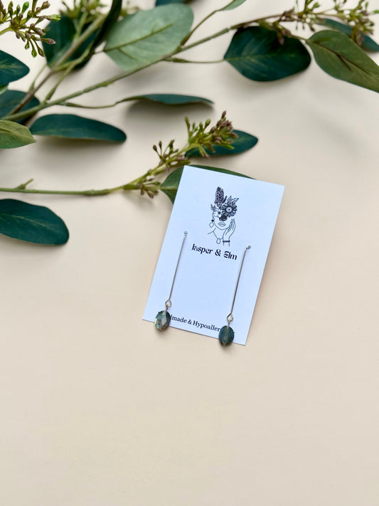 Labradorite Elegant Drop Earrings