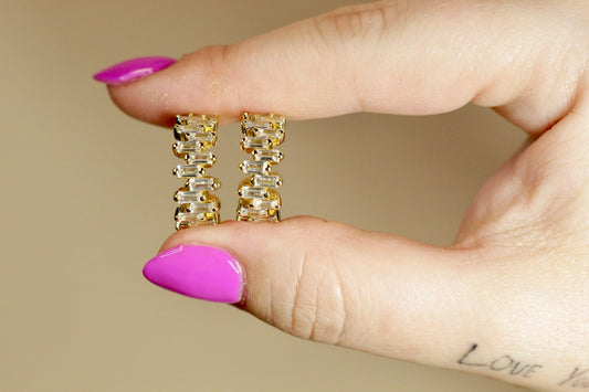 Sparkly Statement Hoops