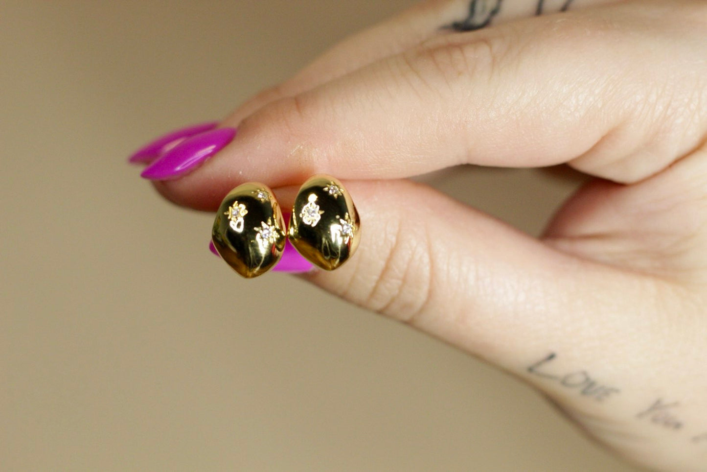 Evening Star Hoop Earrings