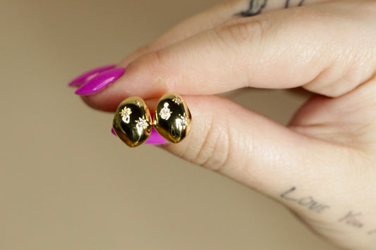 Evening Star Hoop Earrings