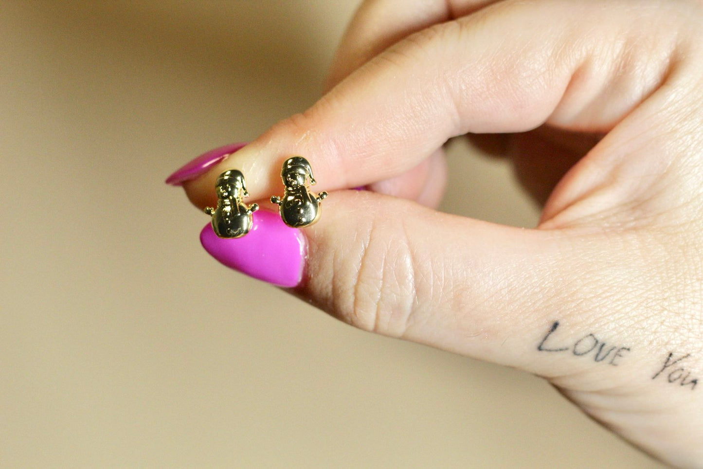 Snowman Stud Earrings