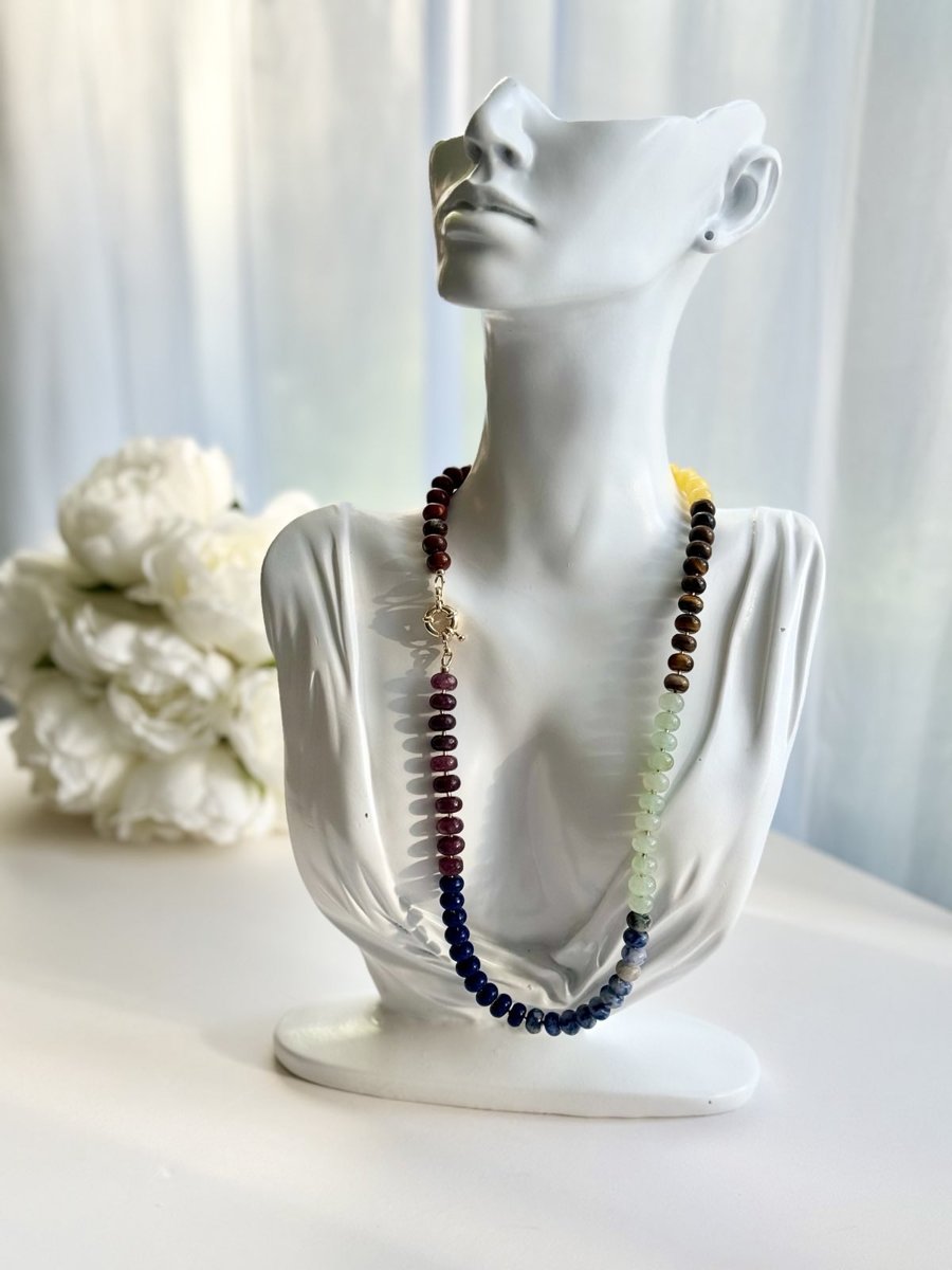 Chakra Gemstone Gold-Filled Necklace