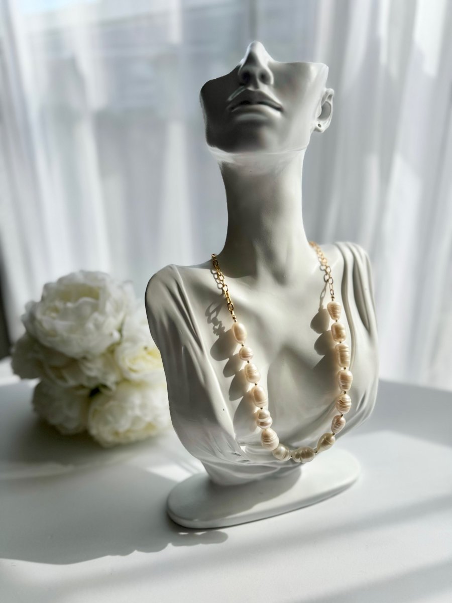 Freshwater Pearl & Gold-Filled Chain Statement Necklace