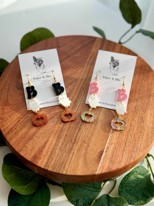 BOO Ghost Earrings