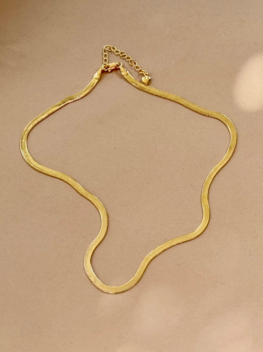 Herringbone Gold-Filled Necklace