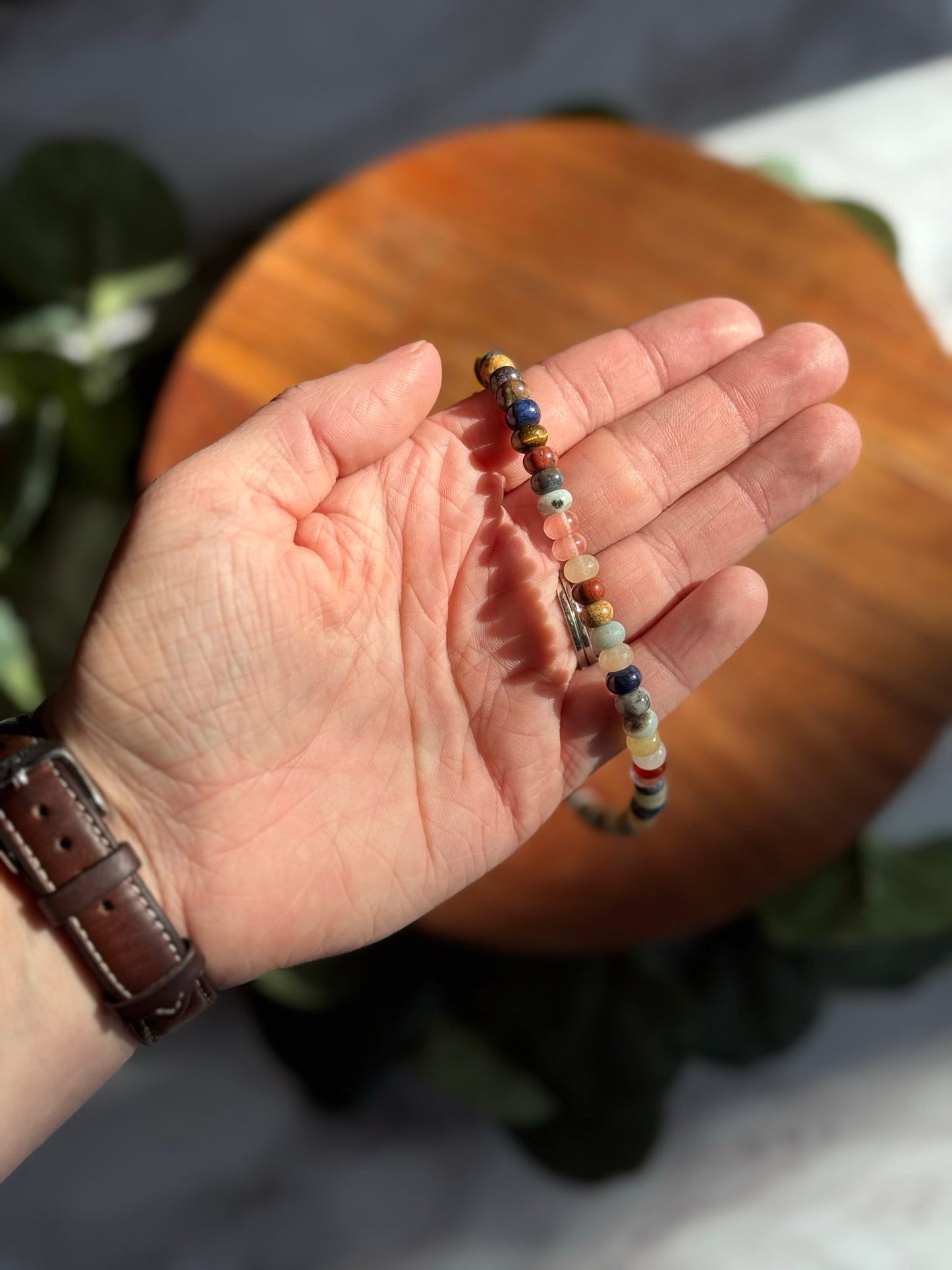 Dainty Earthy Gems Gold-Filled Choker Necklace