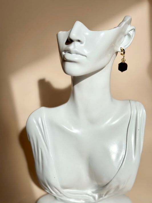 Tigers Eye & Yellow Citrine Earrings