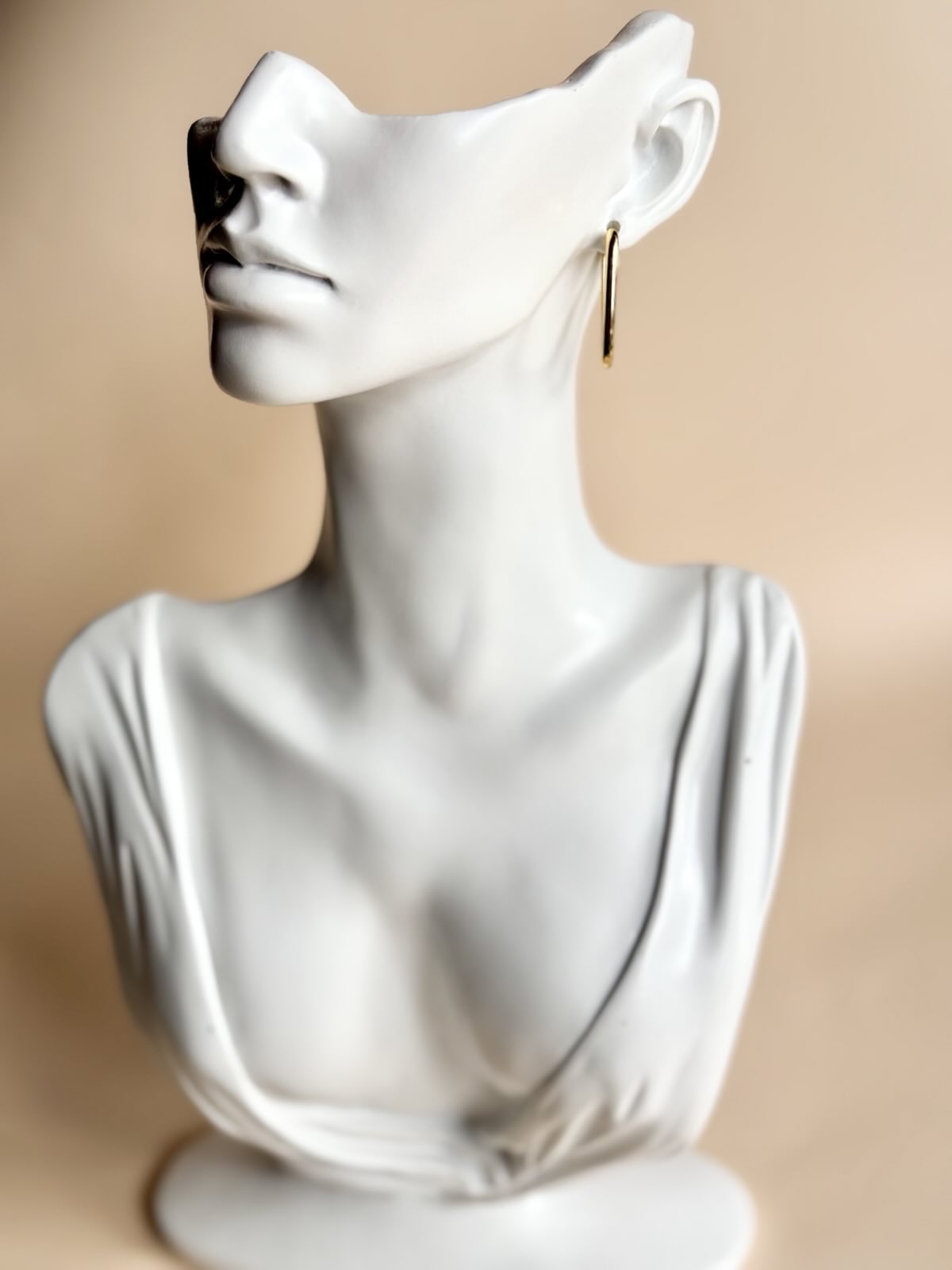 Oval 24k Gold Filled Hoops