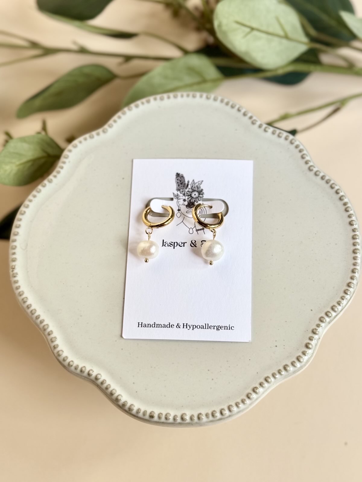 Freshwater Pearl Huggie Hoops