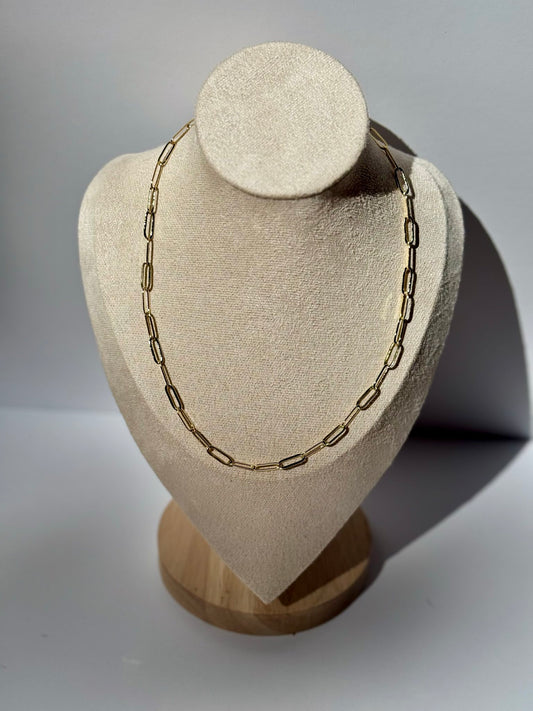 Paperclip Chain Gold-Filled Necklace